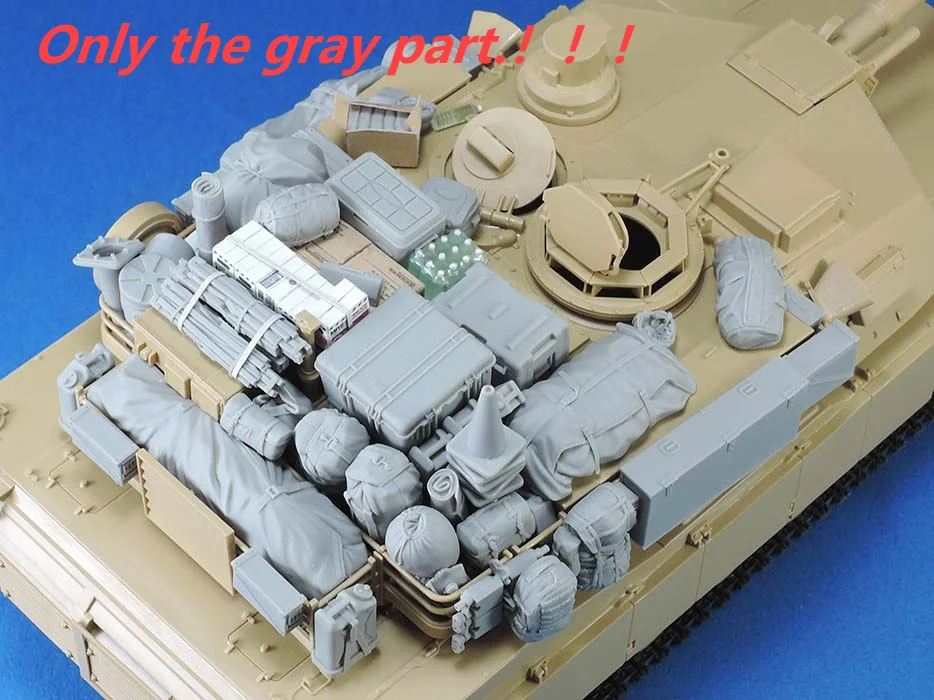

1:35 Ratio Resin Armored Vehicle Parts Supply Package M1a1 M1A2 Storage Tank Style 2