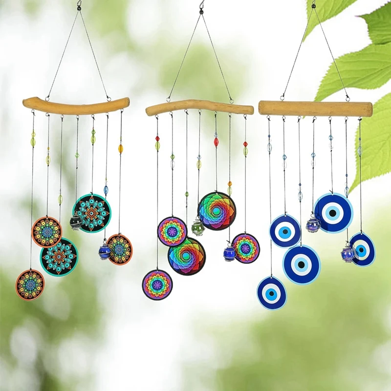 

AT35 Wind Chimes Ornament Window Hanging Handmade Windchimes Lucky Gift Beautiful Sound Metal Home Garden Decor