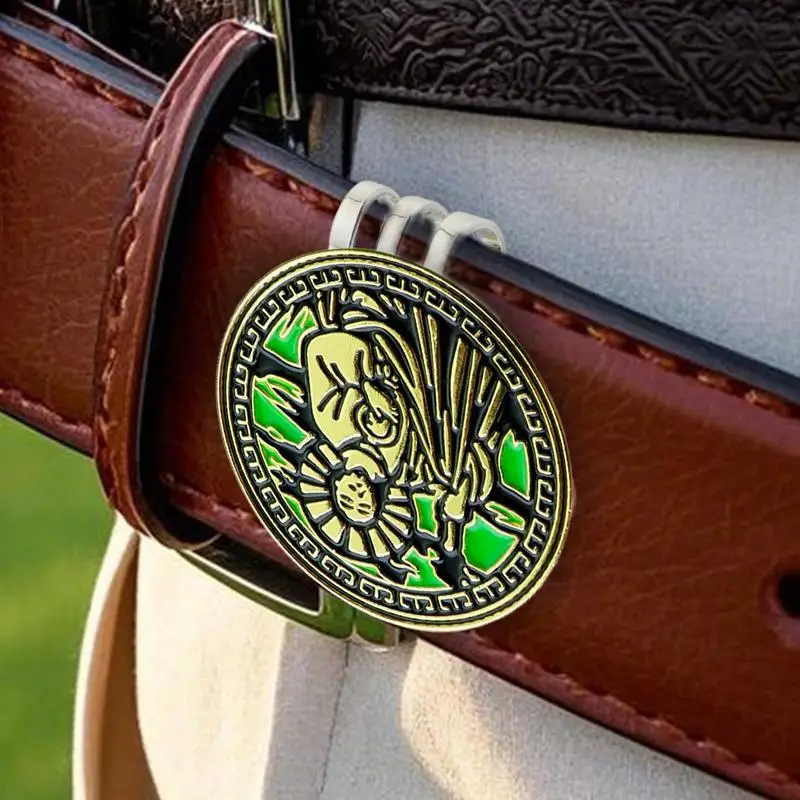 Creative Funny Saint Jew Jesus Golfer Ball Marker Golfer Ball Marker Hat Clip Magnetic Plated Alloy Golf Caps Clip Accessories