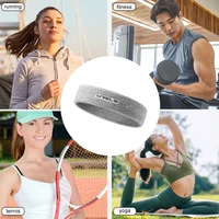 WRELS Sweatbands Sports Moisture Wicking Athletic Cotton Terry Cloth Sweatband Tennis Basketball Running Gym Sports Headband - Image 6