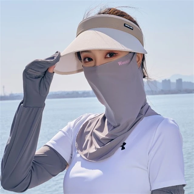 Summer Sun Protection Mask Riding Sun Shade Anti-uv Ice Silk Face