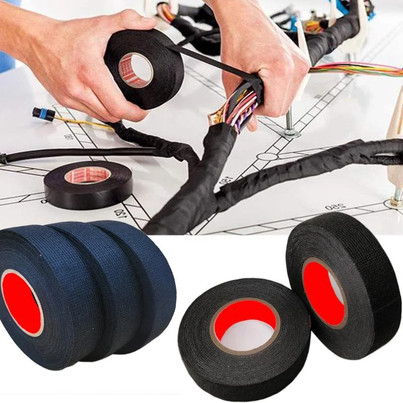 Nastro Adesivo In Tessuto Coroplast Resistente Al Calore Da 15M Nastro In Tessuto Ignifugo Per La Protezione Del Telaio Del Cablaggio Del Cablaggio De