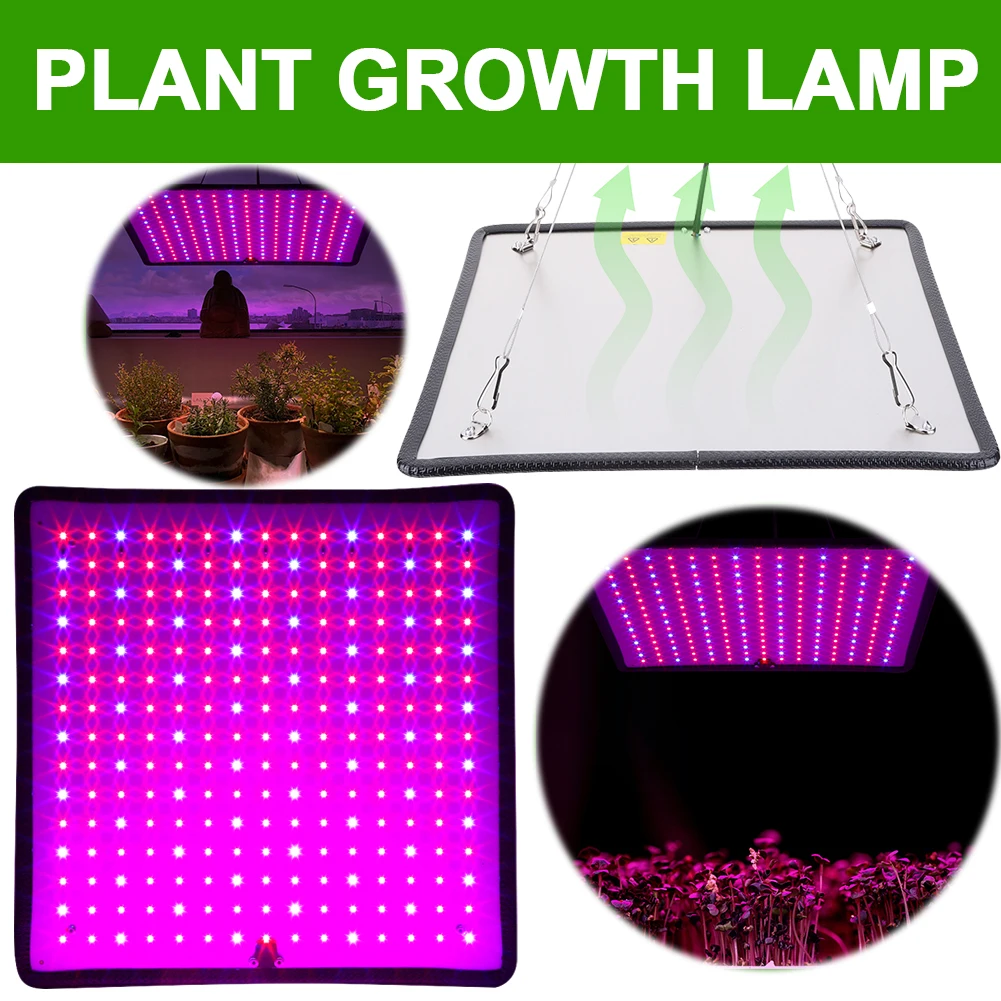 실내 원예 야채 재배 텐트용 LED 성장 조명, 레드 블루 LED, 풀 스펙트럼 성장 조명, 후크 포함, 45W