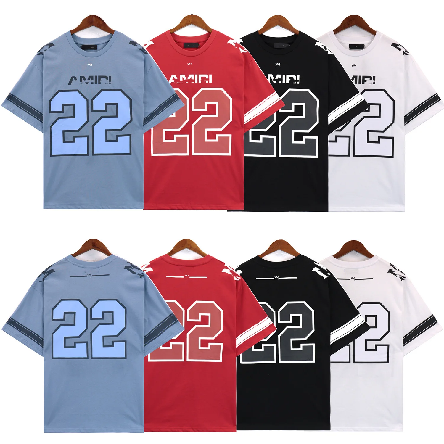 AMIRI アメリカンフットボールシャツ 22 22 MESH TEE - BLACK – AMIRI