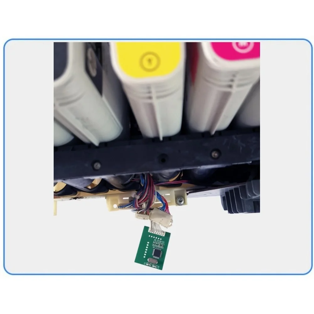 HP T790 T2300 T1100 플로터와 호환되는 칩 디코더 보드는 카트리지 칩 해독 및 CISS 지원 작동을 지원합니다.