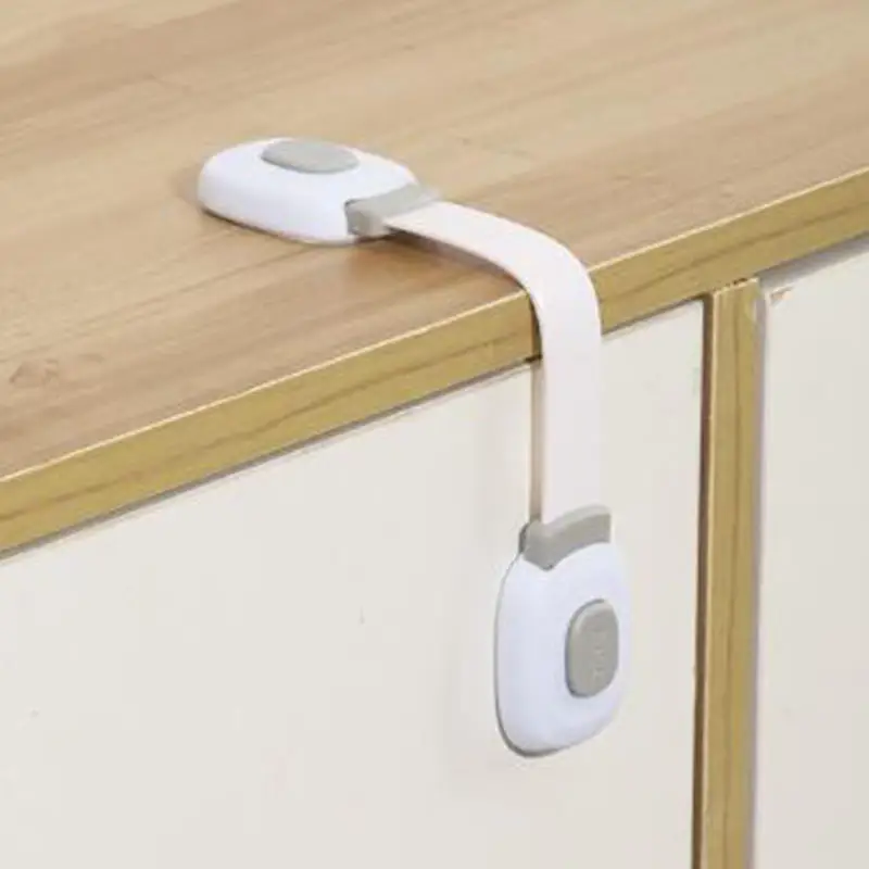 Child Lock Drawer Cabinet Door Lock Invisible Switch Baby Anti Pinch Hand Protection Adjustable Safety Locks No Damage Furniture