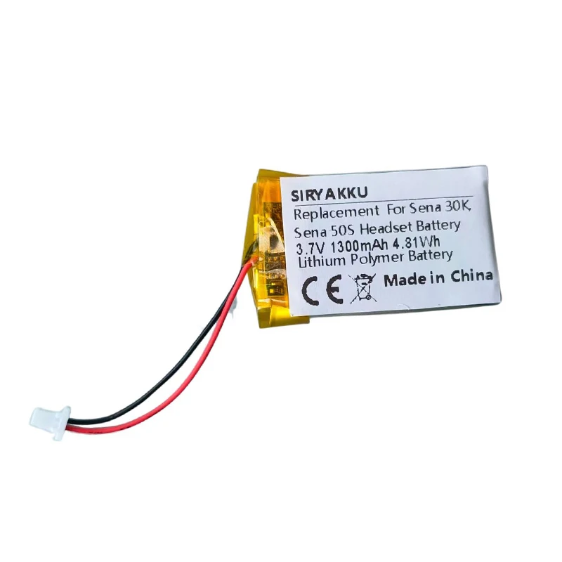 Batteria Ricaricabile Ai Polimeri Di Litio Di Alta Qualità 3.7V 1300Mah Per Sena 10U 10C 10S 20S 30S 30K 50S Srl2 Sp51 Smh10 50R Headest