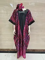 2025 new arrivals loose women/lady summer maxi dress long print short sleeve abayas african style