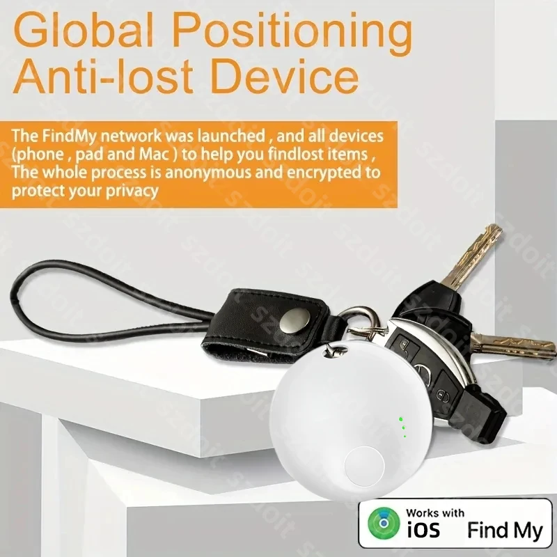 Long Distance Smart Tag GPS Tracker for Air Tag Key Finder Pet Wallet Bike Anti-lost Alarm Mini Locator Works with Find My iOS 6