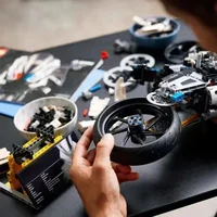 Modelo de simulación de bloques de construcción, montaje de motocicleta, bloque de construcción experto, modelo de motocicleta, rompecabezas, juguete de bloques de construcción, regalos para niños - Imagen 5