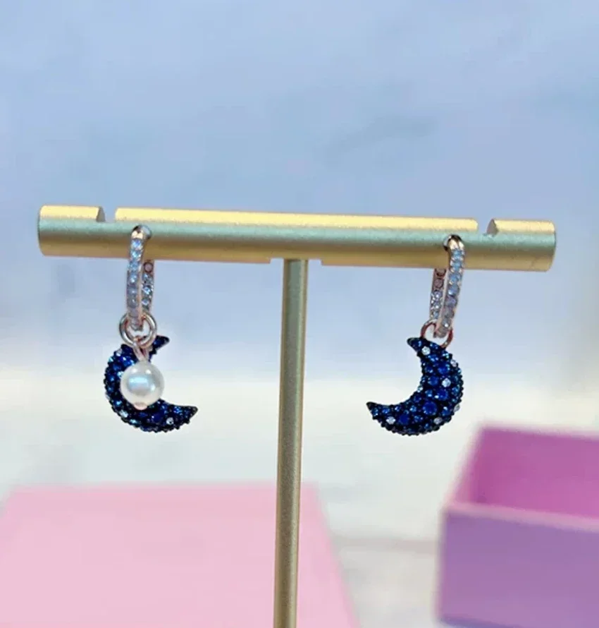 2025 Moon Silver Black High Quality Original New Sale Trending Set Fashion Fine Exquisite Gift Jewelry Accessories for Women 5