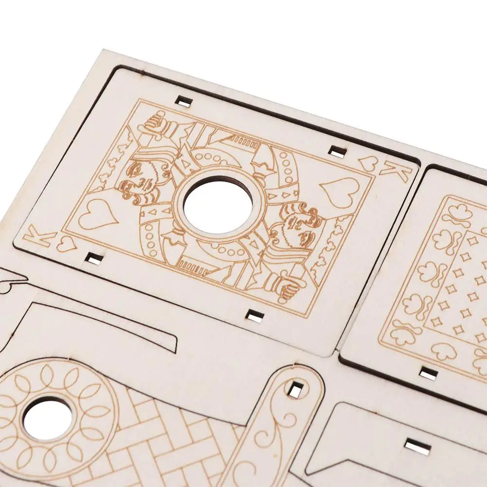 3D Puzzle Toys Assembling Wooden DIY Magic Set Educational Wooden Finger Magic Trick Colorful Brain Magic Pencil Box Gifts