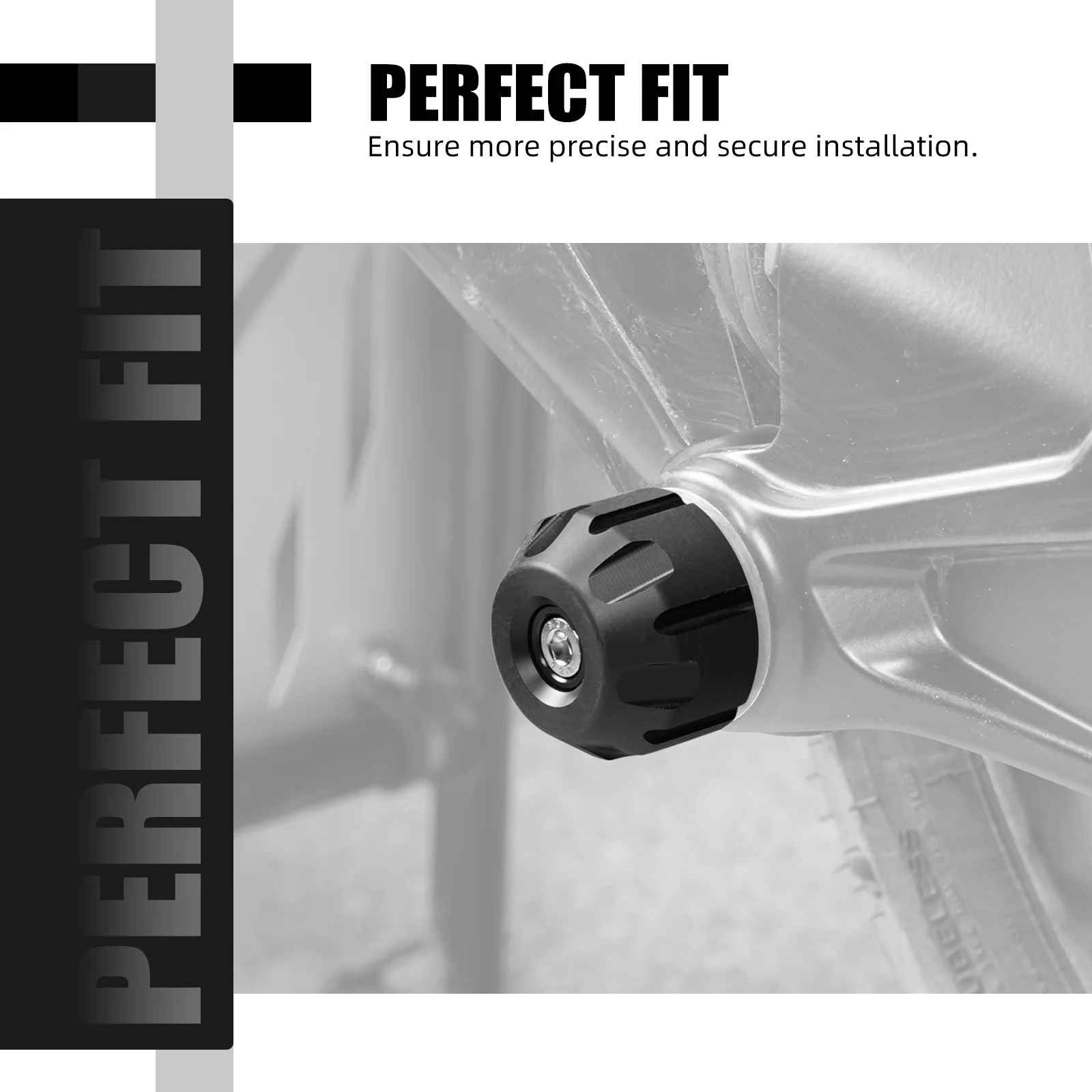 (EU-Lager) Für BMW R1250GS Adventure R 1250 GS 2019-2024 Hinterer Vorderachs-Gabelschutz Sturzrahmen-Slider Fallschutz – Detail 12