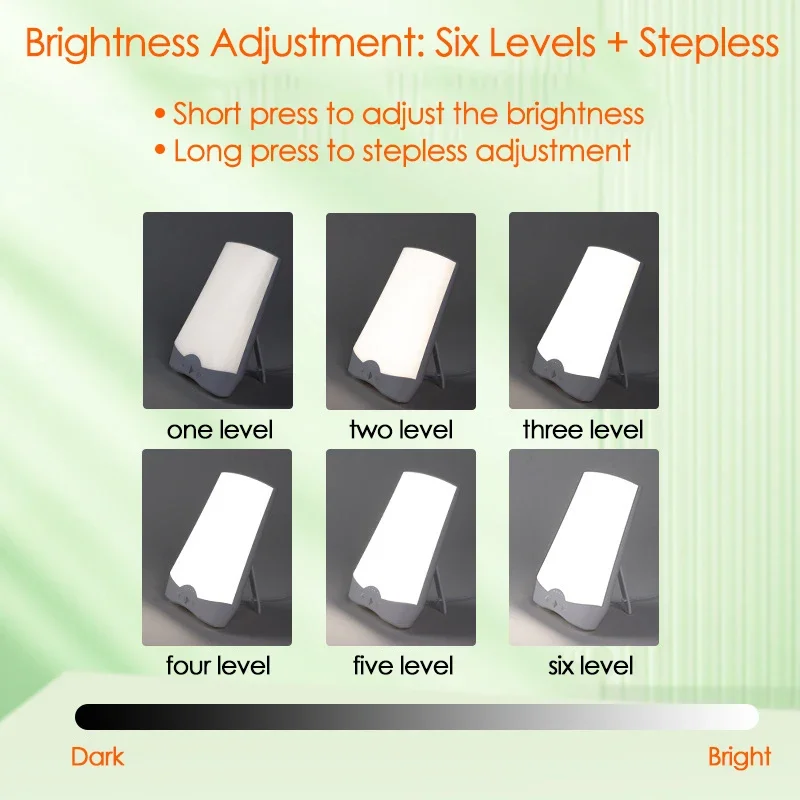 SAD LED Phototherapy Light Bionic-Daylight Affective Disorder Lamp Relief Listless Fatigued Therapy Night Light Stepless Dimming led night light night light led night lamp