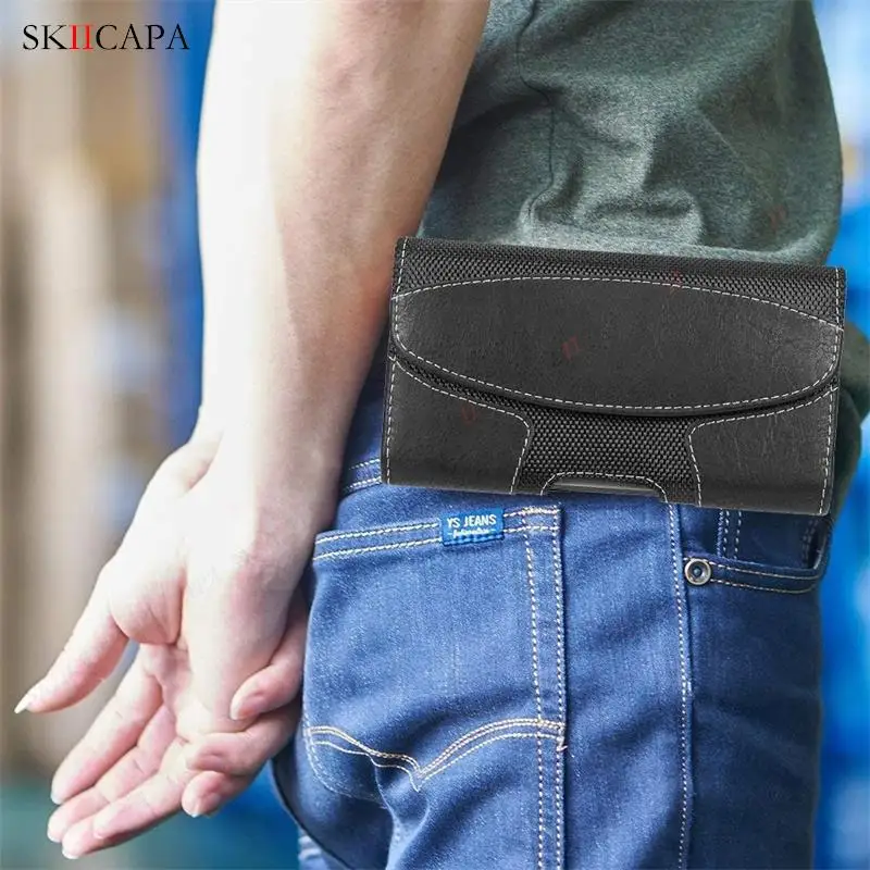 Universal Leather Phone Case Pouch with Belt Clip Holster