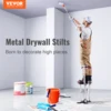 VEVOR Drywall Stilts 18''-30''/36''-50'' Adjustable Aluminum Tool Stilts with Protective Knee Pads Non-Slip Work Stilts for Home 6
