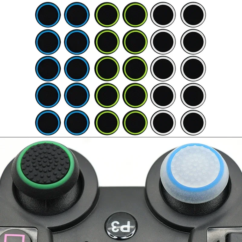 10PCS Luminous Silicone Controller Thumbstick Grips Thumb Cap