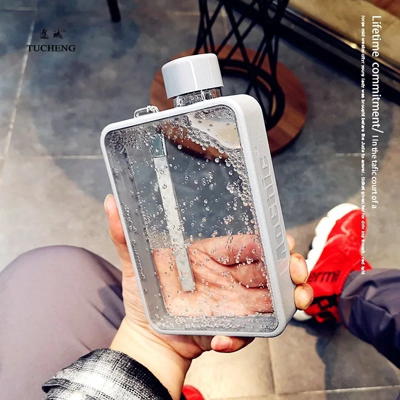 MoChic Moses A5 Flat Water Bottle Cup Grils A5 Flat Bottle Drinking for Water Portable Korean Creative Paper Bottles