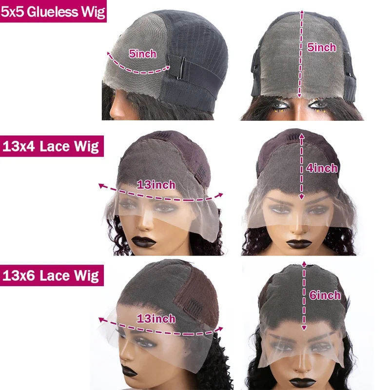 30 40 Inch Body Wave 13x6 13x4 HD Lace Frontal Wig Human Hair Brazilian Pre Plucked For Women 5x5 Glueless Human Hair Wig