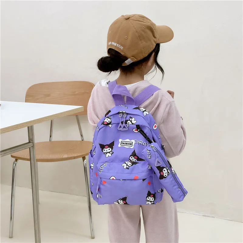 

Рюкзак Hello Kitty Sanrio Kuromi Cinnamoroll, школьный ранец, ранцевая сумка, рюкзак для девушки из мультфильма, повседневный дорожный ранец