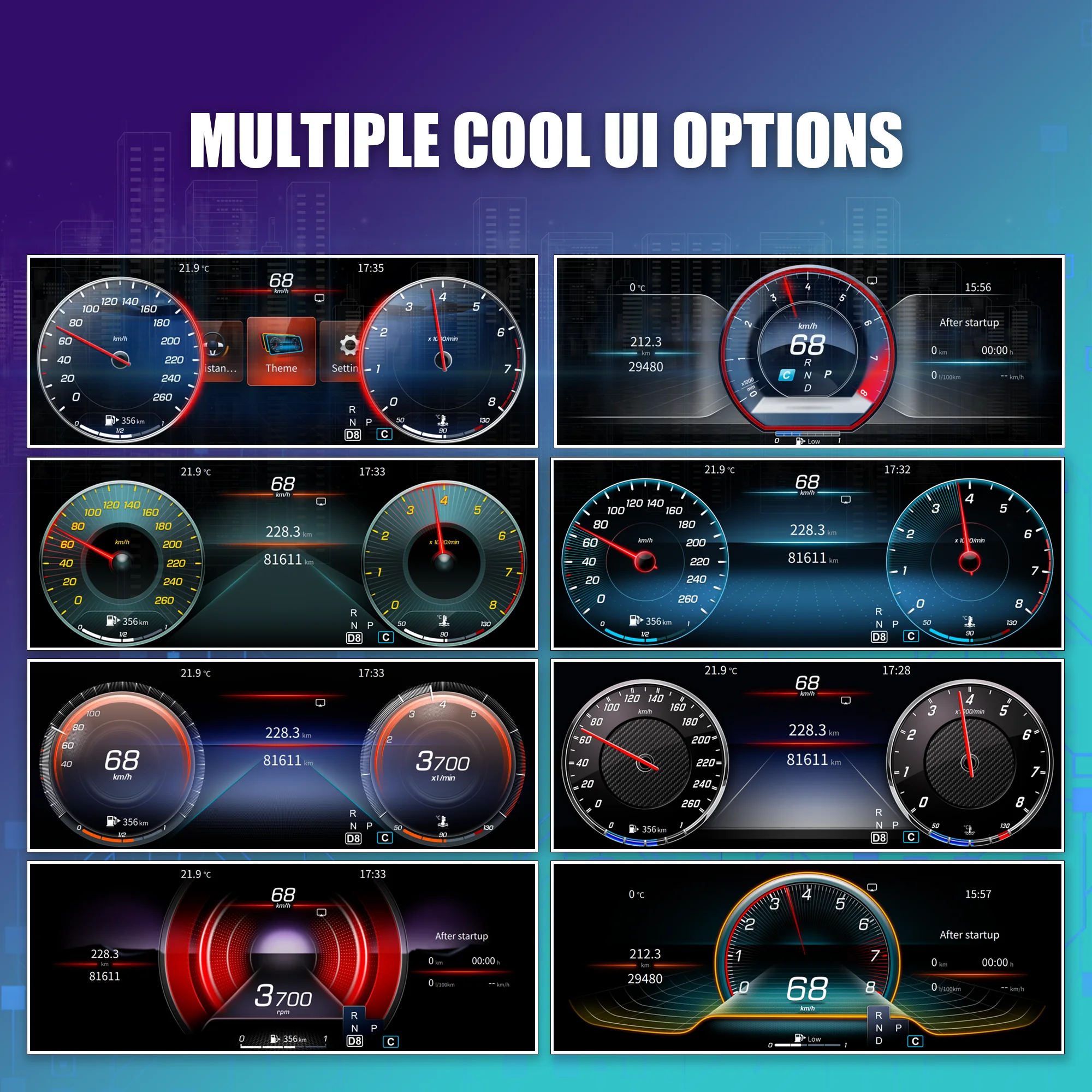 Panel de Instrumentos Digital LCD Linux de 12.3 Pulgadas para Mercedes Benz GLC Clase C W253 X253 W205 2014-2023, Carplay Inalámbrico, Android Auto, Cabina Virtual 3