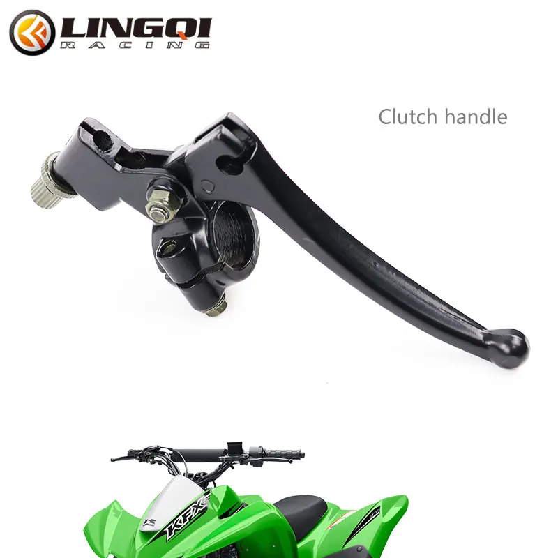 

LING QI Motorcycle Clutch Brake Handle Ordinary Grips Aluminum Alloy Lever Handlebar For Most Pit Dirt Bike Accessories Parts