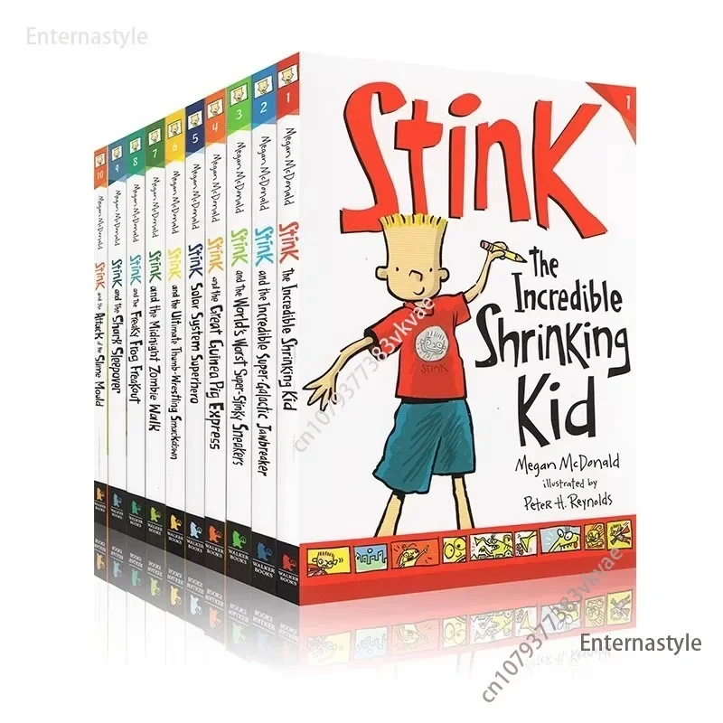 

Stink Series 10 Volumes! Little Judy Moody Children's Enlightening English Picture Book Story Books for Kids English