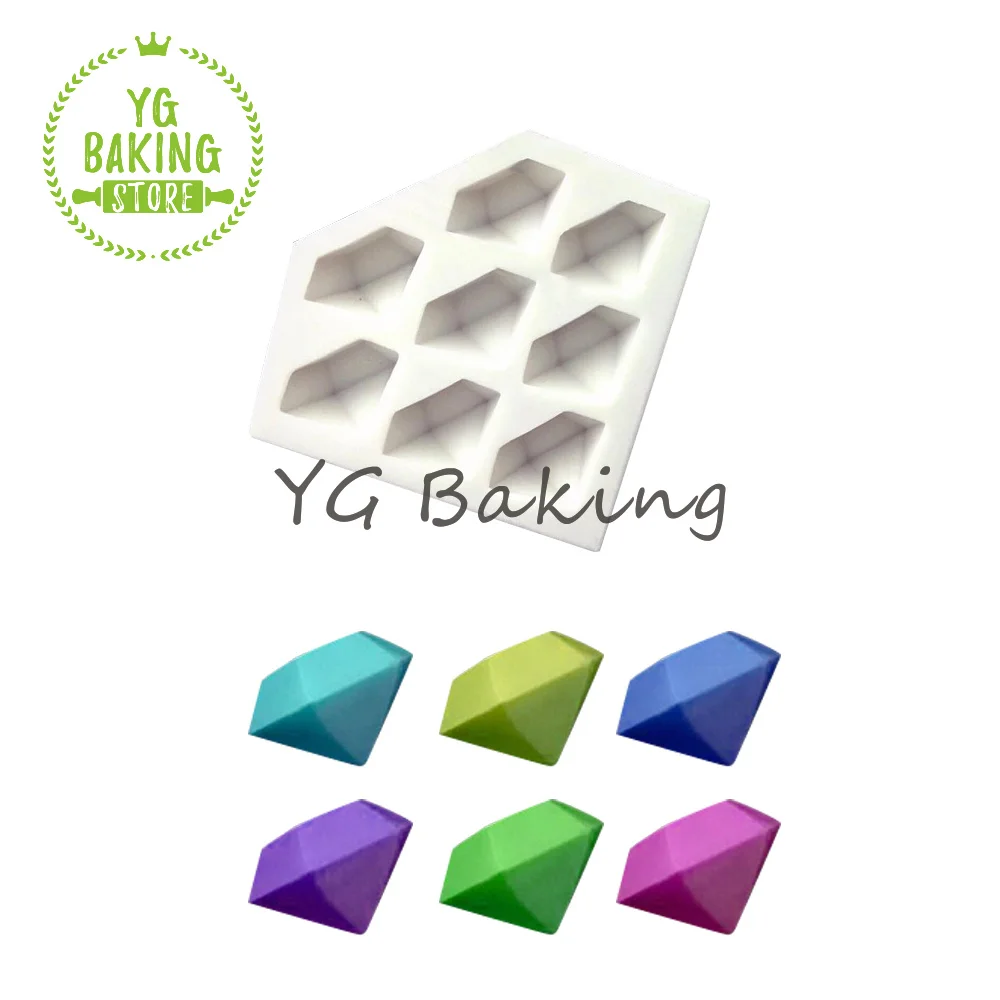 

Dorica Valentine Day Diamond Fondant Silicone Cake Mold Chocolate Mousse Candy Mould Kitchen Accessories Baking Tool