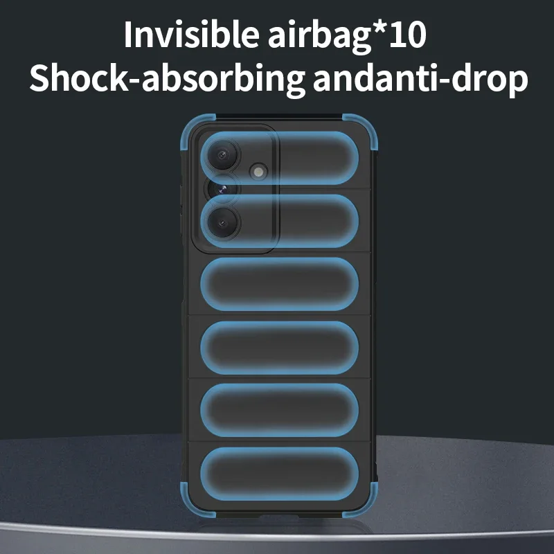 Shockproof Soft Skin Armor Phone Case - Liquid Silicon AirBag Protective Cover