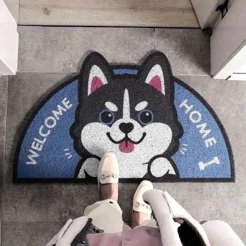 Cartoon Sand Scraping Dust Door Entrance Mat Hallway Kitchen Bath Non-slip Rug Dust Removal Carpet Wire Loop Footpad Doormat floor mat non slip mat door mat fun doormat