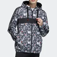 Adidas véritable NEO nouvelle mode homme imprimé sport veste à capuche GL8086 1