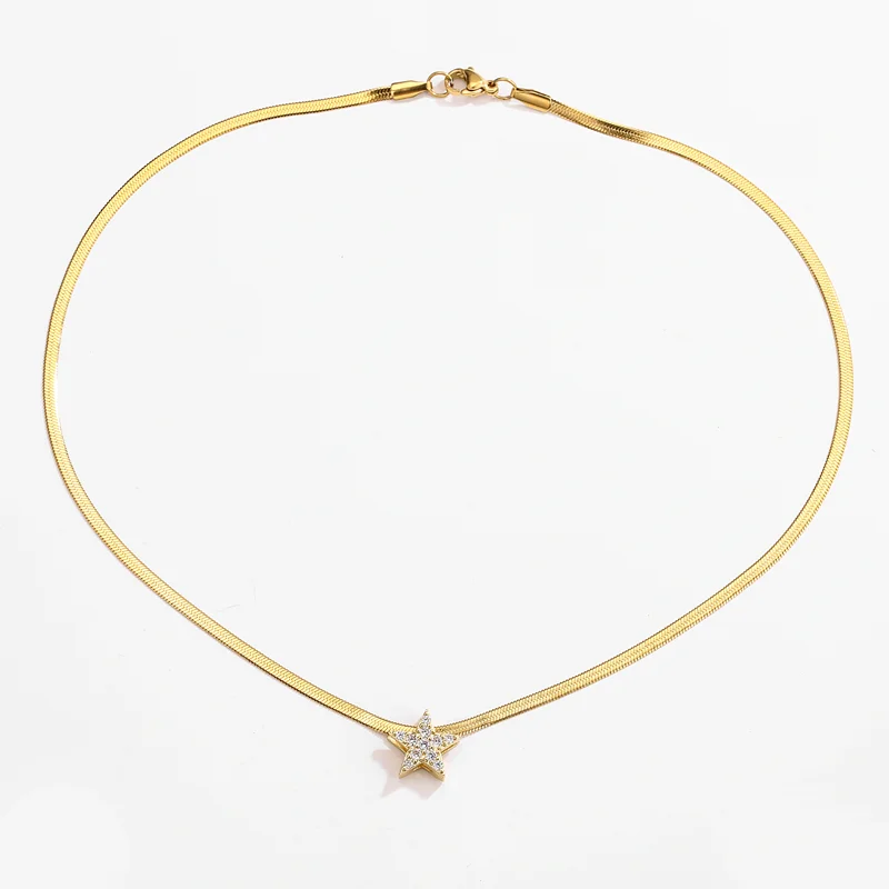 HECHENG، قلادة مجوهرات عصرية بتصميم نجمة القلب، قل...