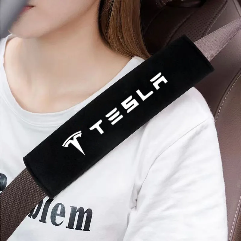 Car Adults Kids Safety Belt shoulder pad Pad Interior For Tesla Model 3 Model X S Y Car Accessories Protect shoulder