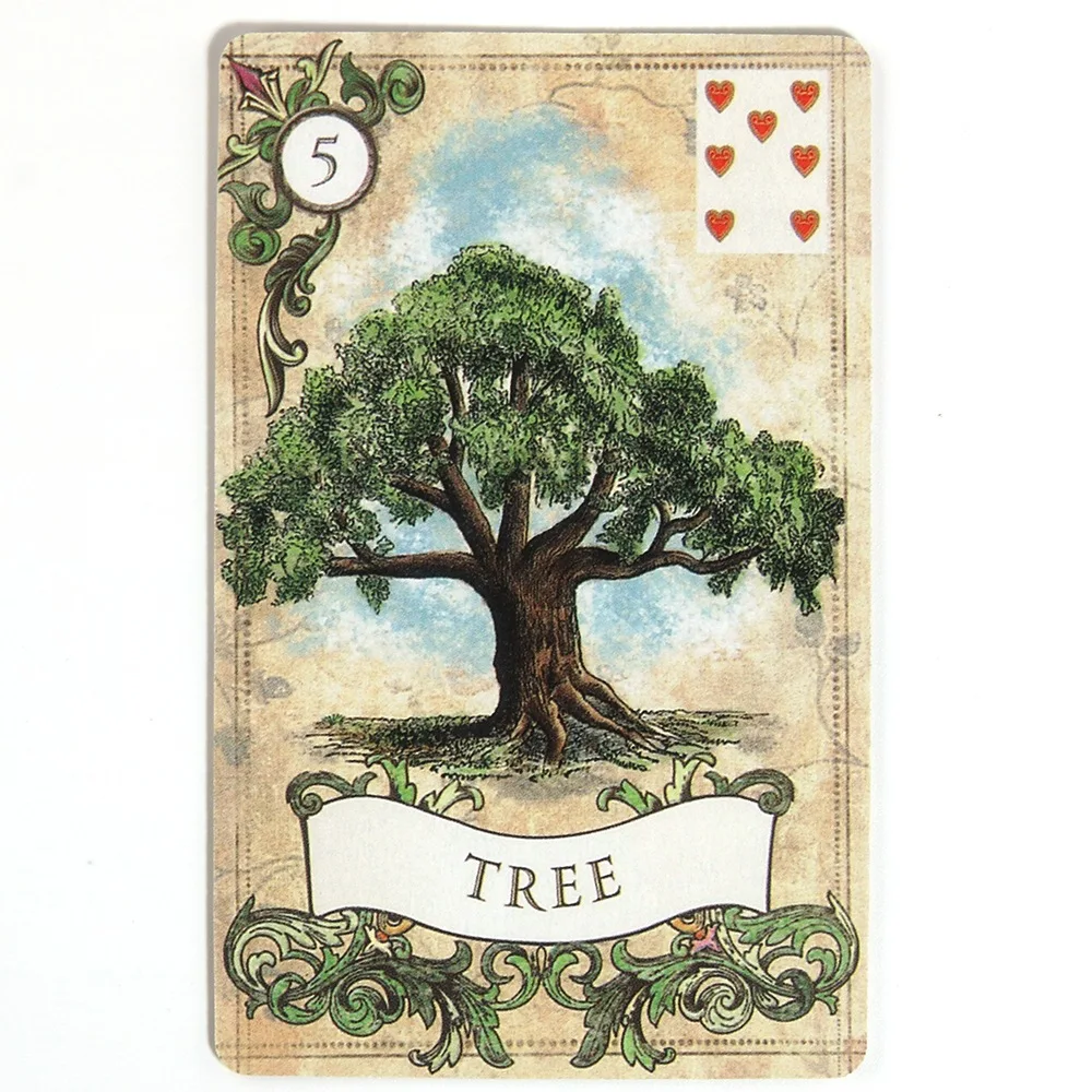올드 스타일 Lenormand 운세 카드 영어 버전 A 38 오라클 데크 운세 운명 Borad 게임 카드 놀이