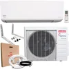 Goodman 18,000 BTU 18 SEER2 Ductless Mini Split Inverter Heat Pump System with 15-ft Installation Kit and Wall Mounting Bracket 1