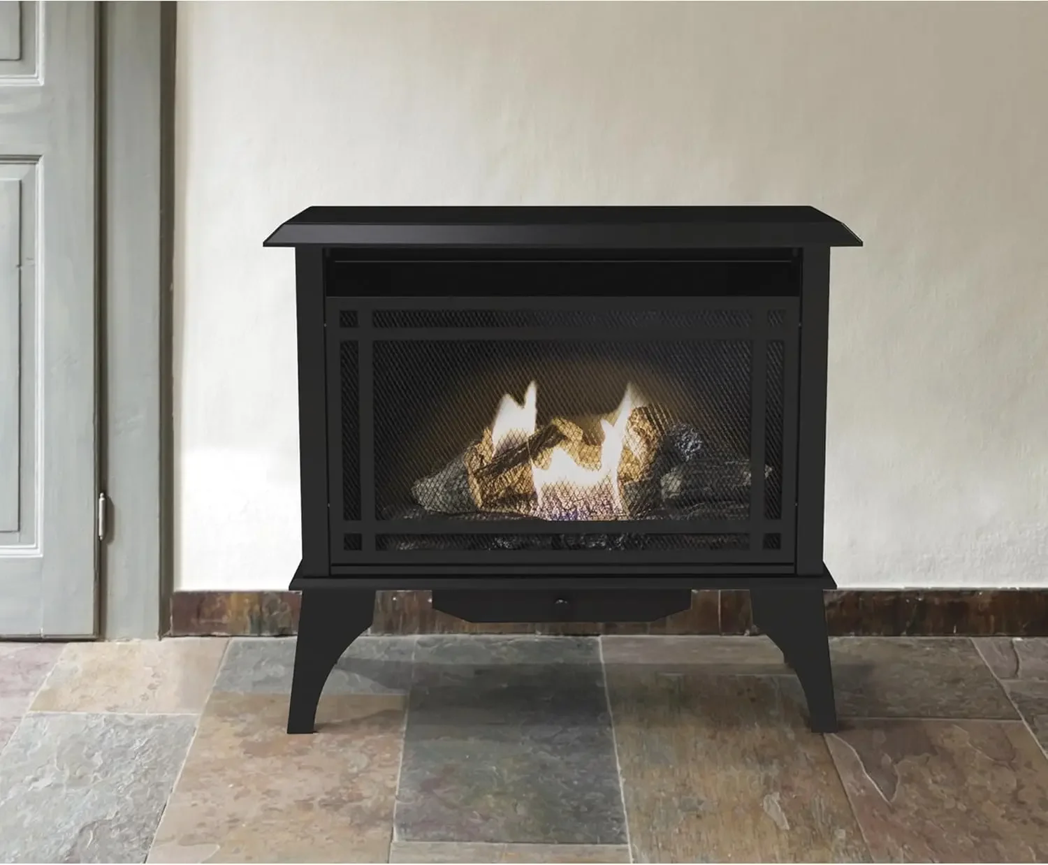30,000 BTU 32" Intermediate Gas vent free stove, Black, fireplace , fireplace heater 5