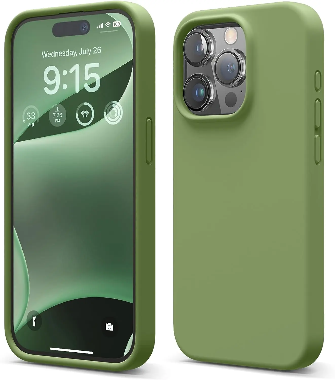 Premium Liquid Silicone Shockproof Protective Phone Case with Microfiber Lining