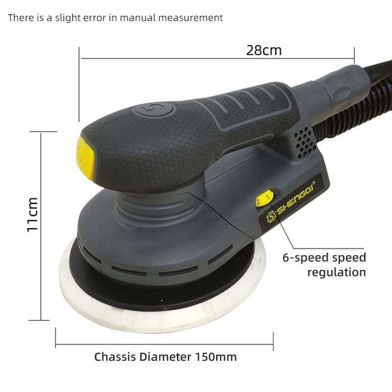 RandomOrbitalSander150mmMultiFunctionVariableSpeedCorded