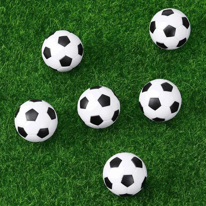 6pcs Table Balls 32mm 36mm Mini Foosball Kicker Spare Soccer Indoor Games Fussball Flexible Trained Relaxed Kids/Child Children