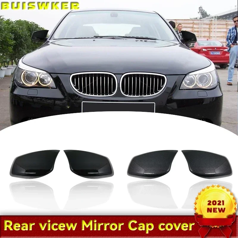 

Глянцевые черные накладки на боковые зеркала дверей для BMW E60 E61 E63 E64 5/6 Series 2003-2010