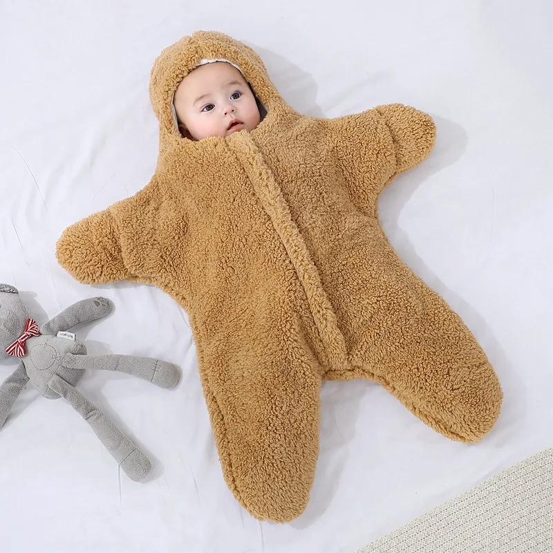 happytobias-fluffy-soft-newborn-baby-starfish-sleeping-bags-sea-star-wrap-blankets-bedding-envelope-fleece-infant-sleepsack-s06