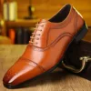 Big Size New Designer Brogue Shoes for Men Spring Autumn Fashion Casual Leather Shoes Carved British Dress Men's Shoe 3