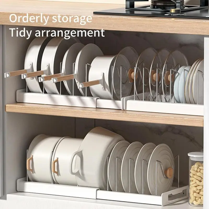 Stainless Steel Kitchen Organizer Dish Rack Household Kitchen Drainage Rack  Cooking Dish Pan Cover Stand Draining Rack