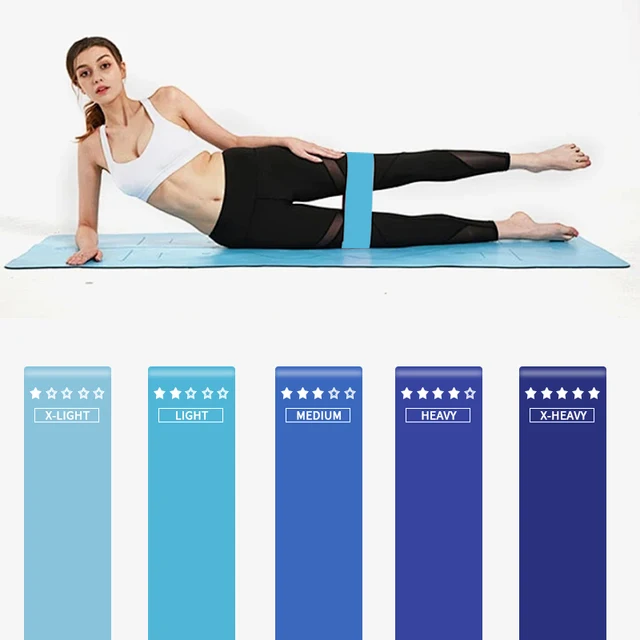 5Pcs Fitness Elastic Band Resistance Band Yoga Exercise Training Gym Fitness  Sports Ring Sports Crossfit Resistance Bands 5