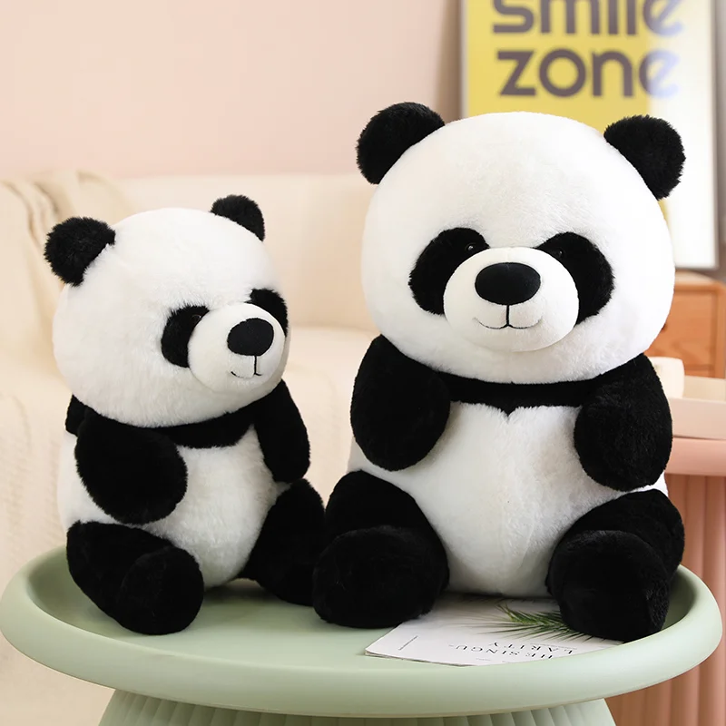 40/50cm Simulation Giant Panda Plush Toy Cartoon Stuffed Animals Pandas Plushies Doll Anime Soft Kids Toys for Girls Boys Gifts pandas в действии