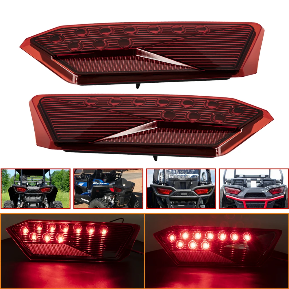 

Tail Lights LED Red Rear Brake Driving Lights Lamps For 2014-2019 Polaris RZR 1000 900 XP 4 Turbo Brake Lights Taillights