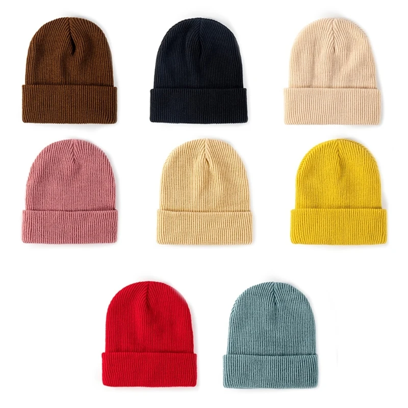 

Knitted Wool Slouchy Caps Warm Winter Hats Wool Thick Slouchy Beanie