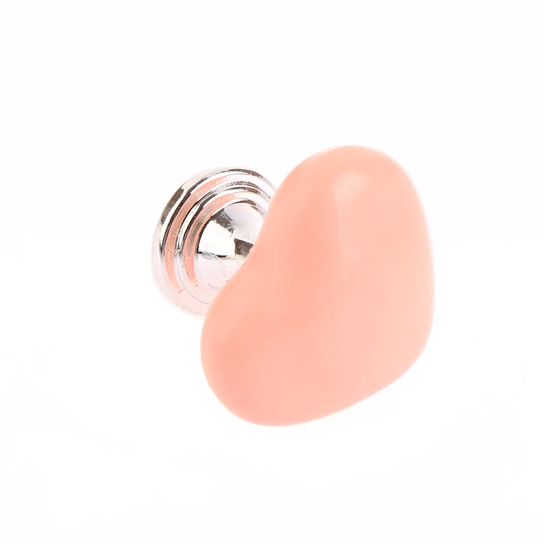 Push Button Switch Toilet Flush Button Pink Heart Shaped Press Toilet Tank Button Aid Bathing Room Decor Water Flush
