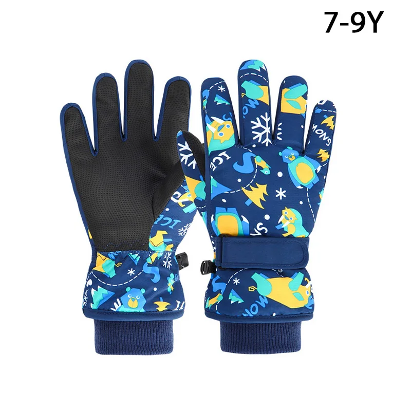 Kids Ski Gloves Xs Kids' Waterproof Snow Gloves Winter Ski