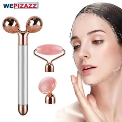 3 in 1 Face Massager Roller Massage Stick 3D Roller Face Massager Kit Gift Set for Face Skin Care Tools Girls Women Home Beauty